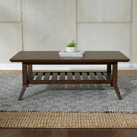 Contemporary Rectangular Cocktail Table